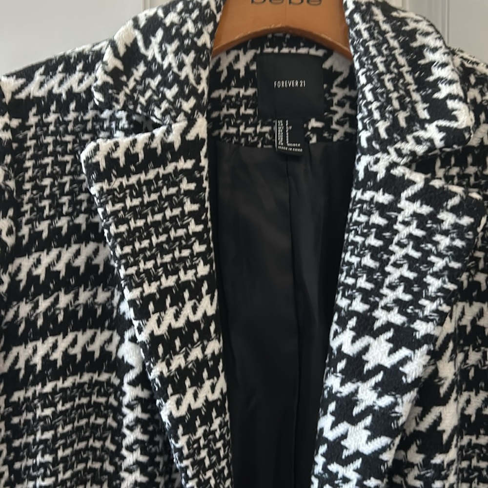Forever 21 houndstooth coat - Picture 8 of 10